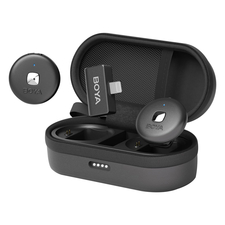 Boya Sistem de microfon fără fir cu două canale (Omic-D-B), mufă Lightning, negru