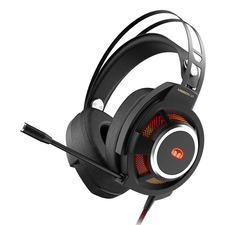 Căști de gaming Monster USB RGB Mission V1, negru