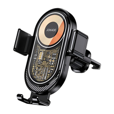 Jokade Car Holder Wireless automat de aer Outlet Spiral Hook 15W JH020, negru