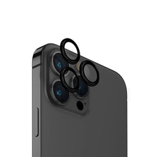 Uniq Optix Aluminium Camera Lens Protector pentru iPhone 15 Pro, negru