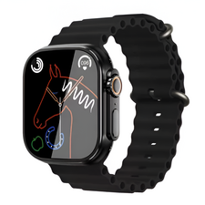 Charome Smart Watch HD Call T8s Ultra Max, cu 2 curele, negru
