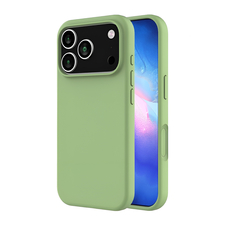 WOO Caz lichid silicon iPhone 17 Pro, verde