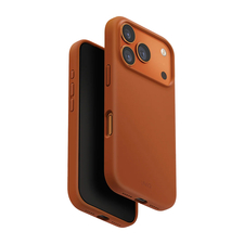 Husă Uniq pentru iPhone 17 Pro (2025) 6.3 Hybrid Magclick Lino, Sunset Orange