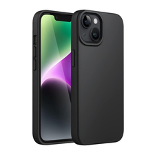 Husă pentru cască Liquid Silicone iPhone 15 Plus/14 Plus, negru