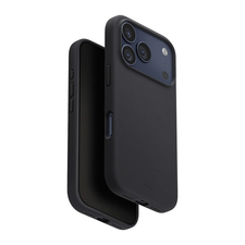 Husă Uniq pentru iPhone 17 Pro Max (2025) 6.9 Hybrid Magclick Lino, gri cărbune