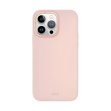 Husă Uniq pentru iPhone 15 Pro Max Hybrid Magclik Charging Lino Hue, roz