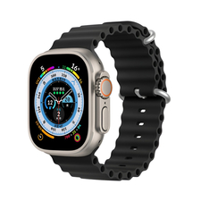 DUX DUCIS curea Ocean Wave Version Apple Watch 42MM/44MM/45MM, negru