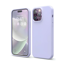 Husă pentru cască Liquid Silicone iPhone 14 Pro, violet