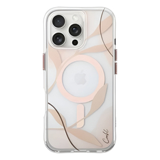 Carcasă Uniq pentru iPhone 16 Pro Max Coehl cu încărcare Magclick Verdure, Sping Blossom