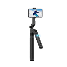 Trepied Auto Face Tracking AI 360 Design detașabil cu telecomandă Selfie C12, 1,8m, negru