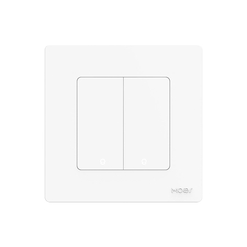 Moes Zigbee Star Ring Smart Push Button Switch 2 Gang (neutru opțional), alb