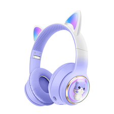 Musen Căști fără fir pentru copii pe ureche AKZ-60 (Cat), Violet