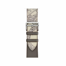 VPG Rhea Series Curea iWatch din piele naturală 38/40/41mm gri