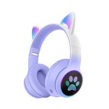 Musen Căști fără fir pentru copii pe ureche LK-029 (Cat Ears), violet