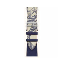 VPG Rhea Series Real Leather iWatch Strap 38/40/41mm Albastru