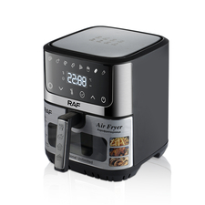 Raf Air Fryer R.5350, fereastră transparentă, 7L, 1600W, negru