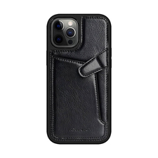 Nillkin Husă din piele Aoge iPhone 12 Pro Max, negru