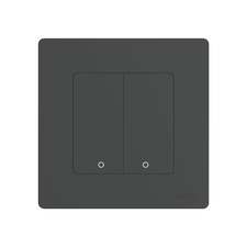 Moes Zigbee Star Ring Smart Push Button Switch 2 Gang (neutru opțional), gri