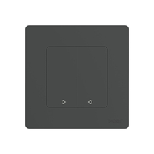 Moes Zigbee Star Ring Smart Push Button Swicth 2 Gang CR2032, gri