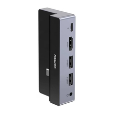 UGREEN HUB 5in1 pentru iPad Pro Type-C 3.0 la 2*USB 3.0 + HDMI + 3.5mm PD 100W CM317, Argint