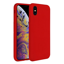 Husă pentru cască Liquid Silicone iPhone Xs Max, roșu