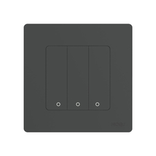 Moes Zigbee Star Ring Smart Push Button Switch 3 Gang (neutru opțional), gri