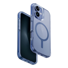Carcasă Uniq Hybrid Combat pentru iPhone 16, albastru perlat