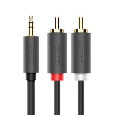 UGREEN 3.5mm Male to 2 RCA Male Audio Cable 3m | AV102, Gray