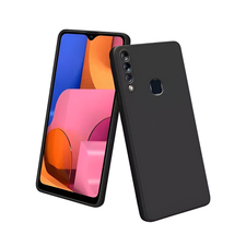 Husă pentru cască Liquid Silicone Samsung A20S, negru