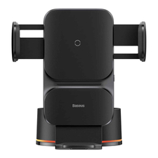 Baseus Wisdom Auto Alignment Car Mount Wireless Charger（QI 15W（Suction Base), negru