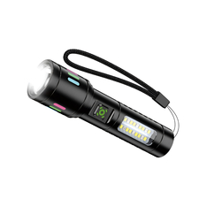 KAKU KSC-1578 Lanternă LED multifuncțională cu zoom telescopic, negru