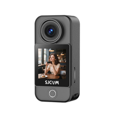SJCAM Action Camera C400 Pocket, stabilizator Gyro Sixaxis, carcasă impermeabilă, 4K30fps, rotiți ecranul tactil, durata de viață a bateriei: 172 minute (4K30fps), negru