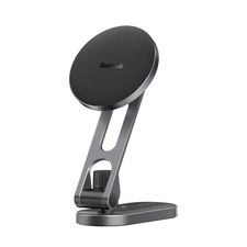 Baseus Car Mount Magnetic Phone Holder T-Space Series Folding Metal, Frost Silver