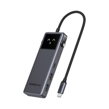 UGREEN HUB 7in1 Type-C la 1×HDMI 4K@60Hz + 2*USB-A 3.0 + 1*USB-C 3.0 + SD/TF + PD | CM889, Gri