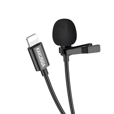 Ksiga Wired Lavalier KSC-764 Lightning 2M, negru
