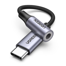 UGREEN Cable Audio Adapter Type-C to 3.5mm 0.1M | AV161, Gray