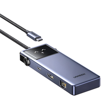 UGREEN HUB 7in1 Type-C la 1*HDMI 4K@60Hz + 2*USB-A 3.0 + 1*USB-A 2.0 + 1*USB-C + LAN 100W PD | CM888, Gri spațial