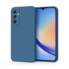 Husă pentru cască Liquid Silicone Samsung A34, albastru