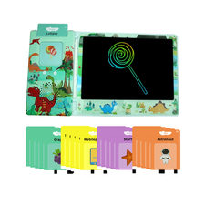Newlight LCD tabletă de scris 8.5"cu Talking Flash Card, jucărie educațională, verde