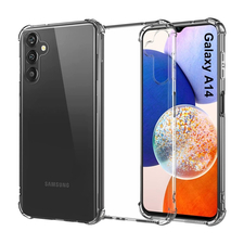 Carcasă cască TPU moale Samsung A14, transparentă