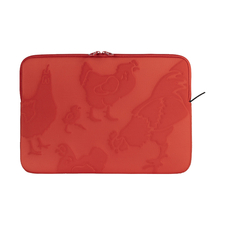 Tucano Sleeve Rilievo up to 15.0" Chickens, Orange