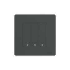 Moes Zigbee Star Ring Smart Push Button Switch 3 Gang (Neutral Required), Grey