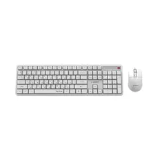 Wireless Keyboard & Mouse Gembird Silent key Pro Business KBS-WMS-01-W-CYRL, Silent, Slim , 5000dpi,
