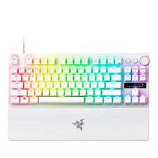 Tastatură Razer Huntsman V3 Pro TKL 8KHz, Cu fir, Alb