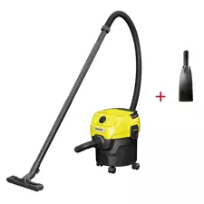 Aspirator Karcher WD 1 + Duza auto WD, Galben | Negru