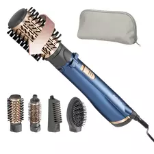 Uscător de păr-perie BaByliss AS966ROE, 1000W, Albastru