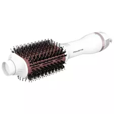 Uscător de păr-perie Rowenta Volumizer Oval Brush CF6135F0, 800 W, Alb | Roz