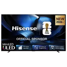 100" MiniLED SMART TV Hisense 100U7SE, 3840x2160 4K UHD, VIDAA U9, Negru