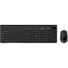 Set Tastatură + Mouse Genius SlimStar 8230, Fără fir, Negru