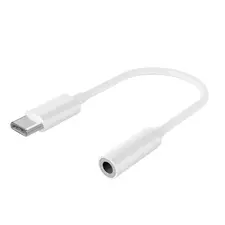 Audio Adaptor Cablexpert A-CM-3.5F-01, USB Type-C (M) - 3.5mm 4-pin (F), 0,01 m, Alb